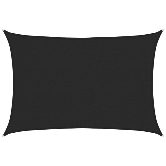 Vidaxl Toldo De Vela Hdpe Negro 160 G/m² 3x4,5 M_0