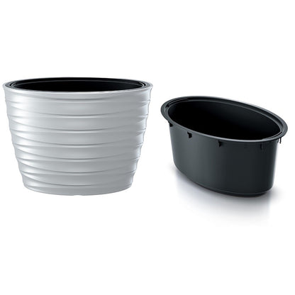 Maceta Freze - Oval 55l., Con Depósito, Dimensiones (mm) 593x393x420, Color Blanco_2