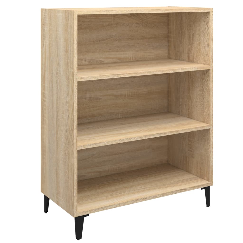 Aparador De Madera Contrachapada Roble Sonoma 69,5x32,5x90 Cm / Vetonek_3