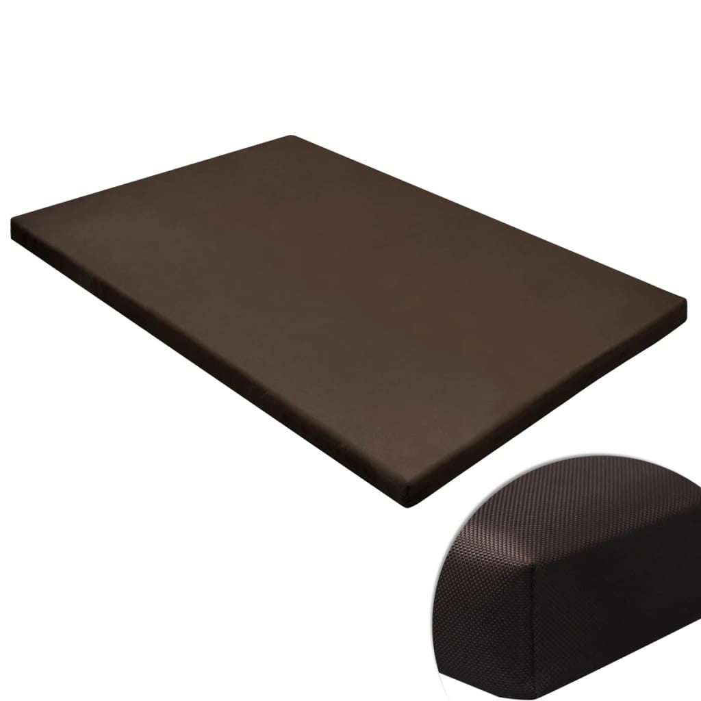 Vidaxl Alfombrilla Para Perros Plana Y Cuadrada Marrón M_0