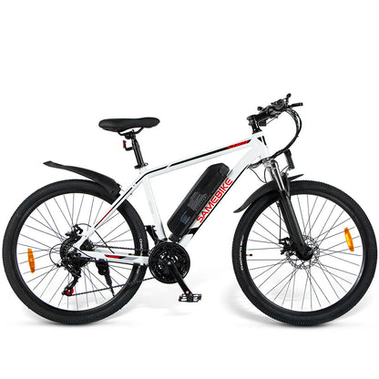 Bicicleta Eléctrica De Montaña Samebike Sy26 350w-36v-10ah (360wh) - Rueda 26 Color Blanco_1