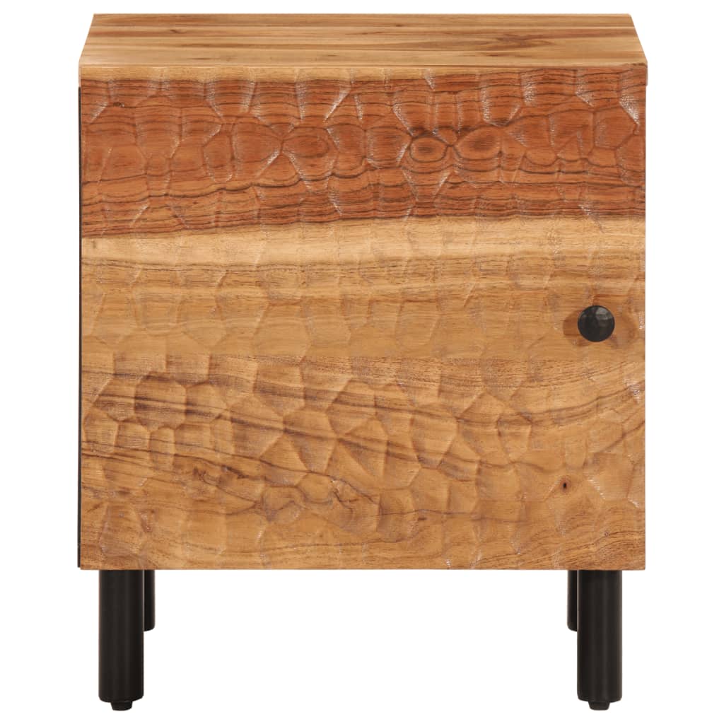 Mesitas De Noche 2 Uds Madera Maciza De Acacia 40x33x46 Cm_3