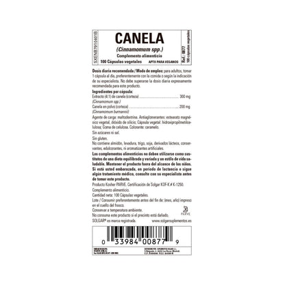 Canela China, 100 cápsulas vegetales