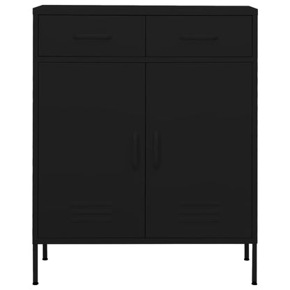 Armario De Almacenamiento Acero Negro 80x35x101,5 Cm_1
