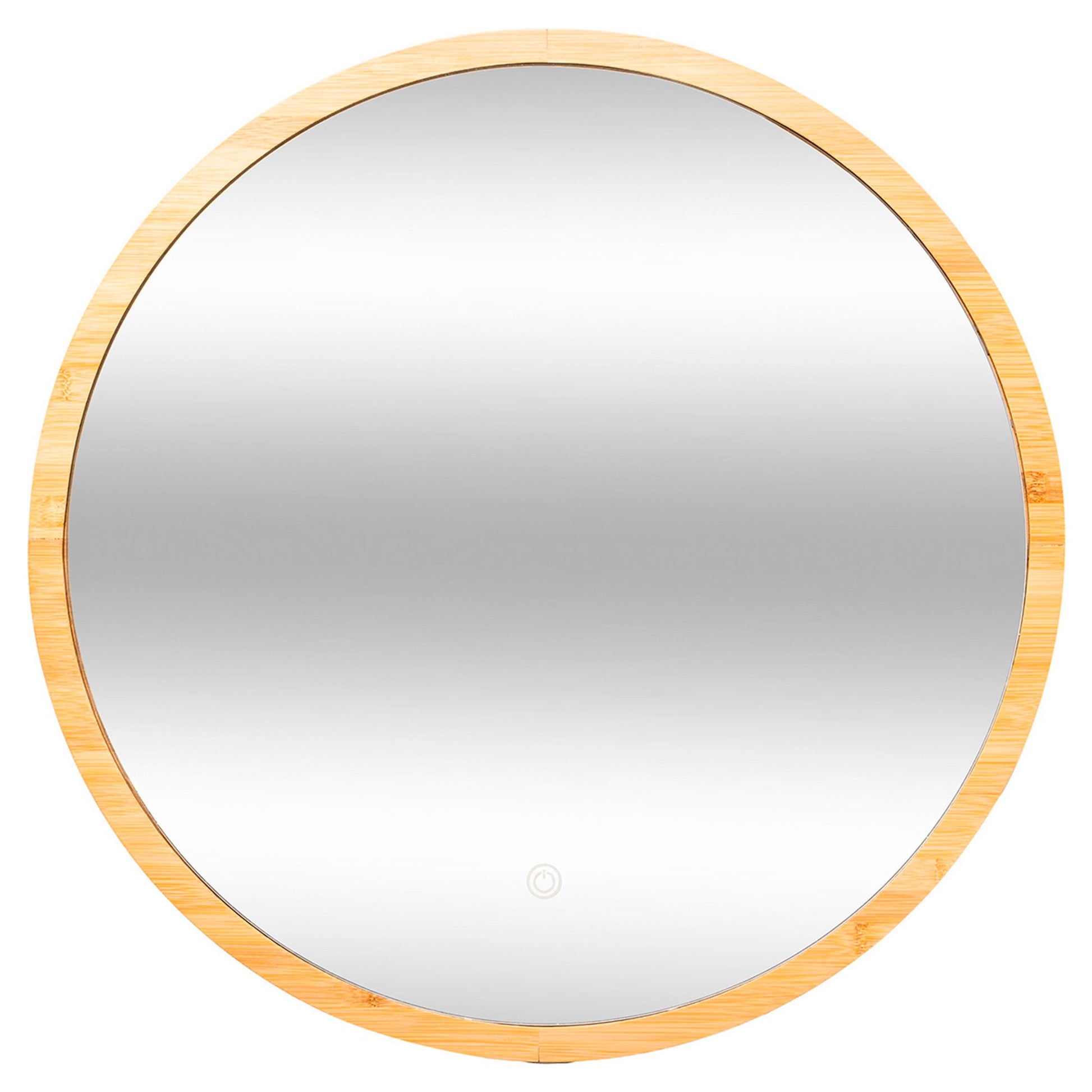 Well Home - Espejo De Pared Redondo, Con Luz Led_0