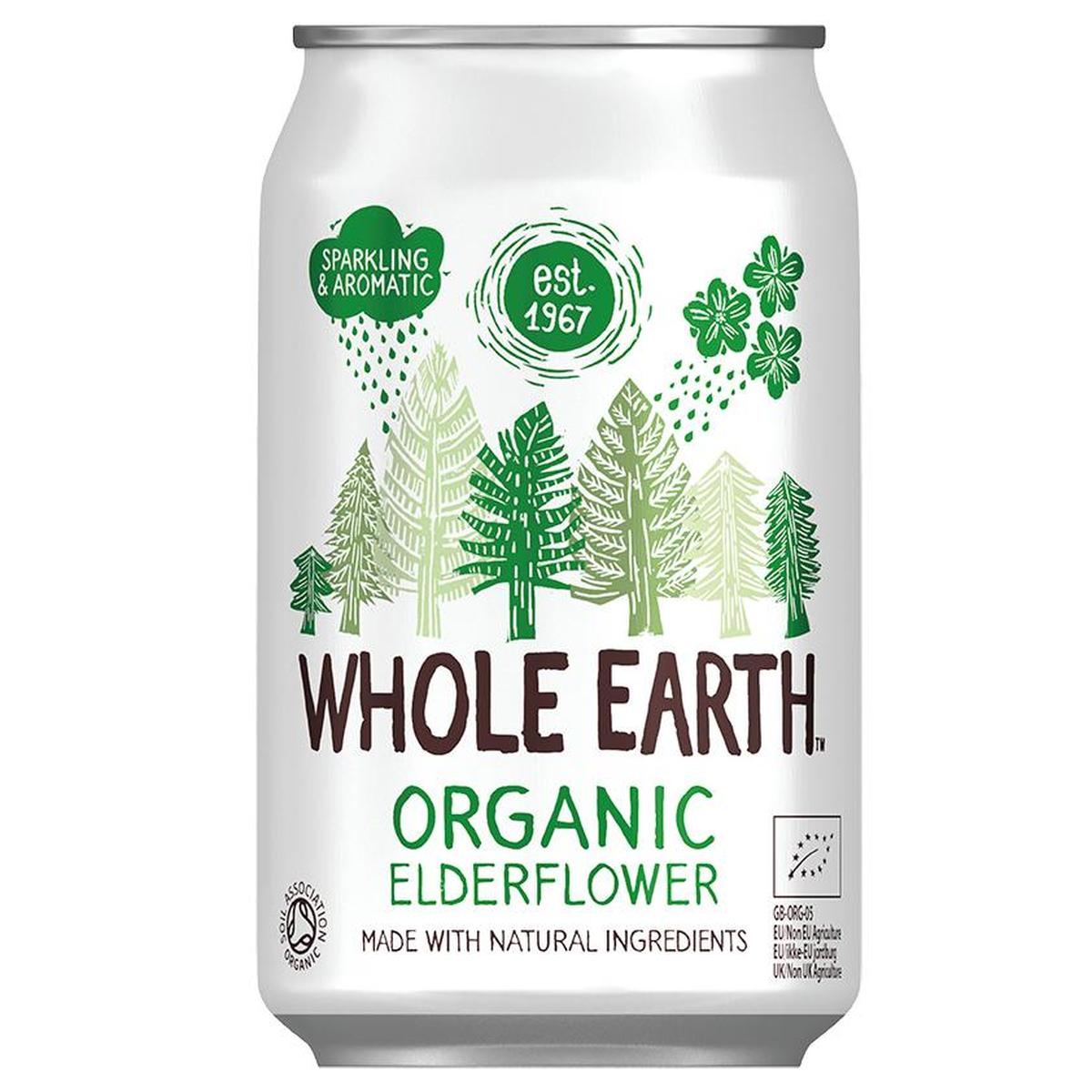 Pack x6 Refresco Bio Sauco, 330 ml Whole Earth