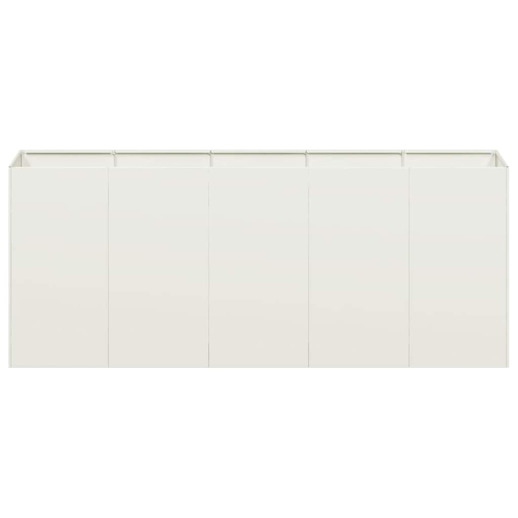 Jardinera De Acero Laminado En Frío Blanco 200x40x80 Cm_3