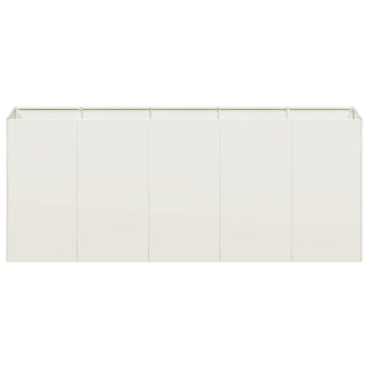 Jardinera De Acero Laminado En Frío Blanco 200x40x80 Cm_3