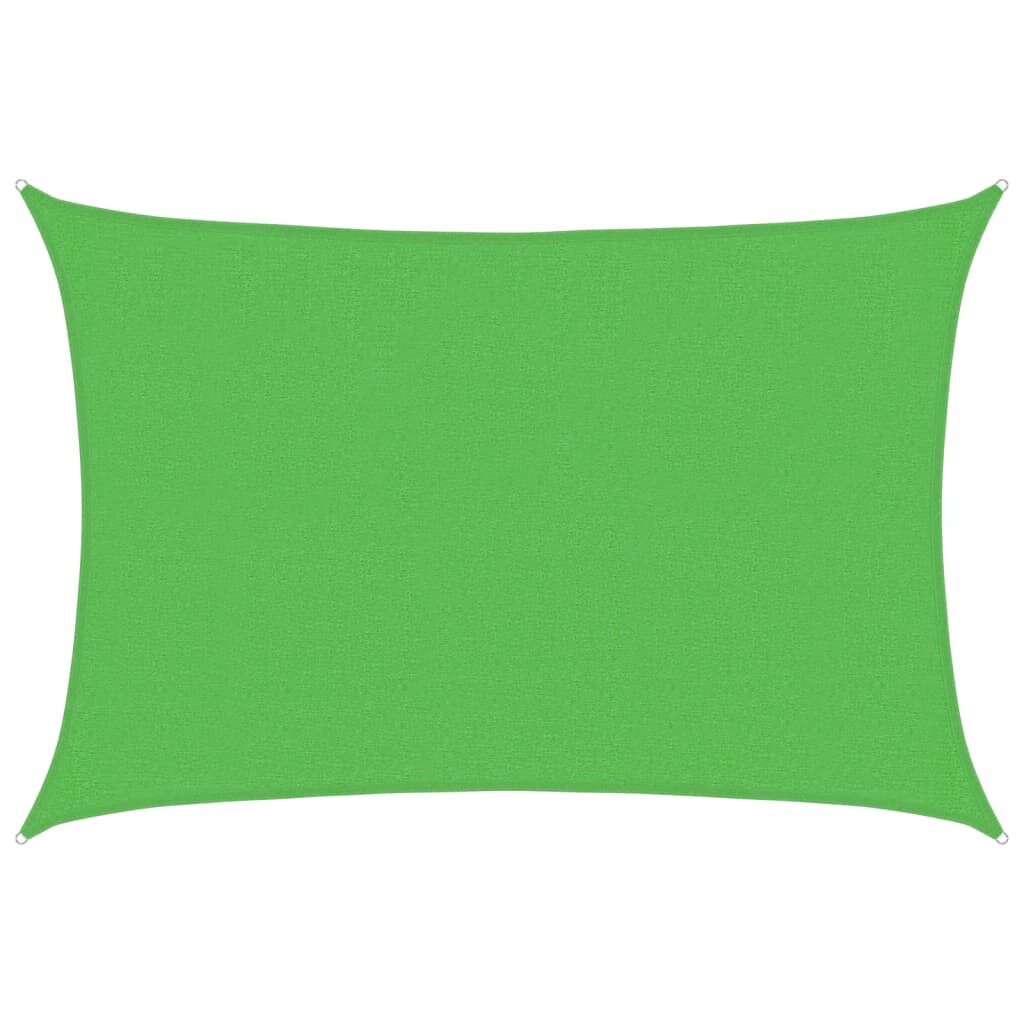Vidaxl Toldo De Vela Hdpe Verde Claro 160 G/m² 2,5x4 M_0