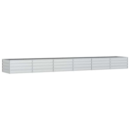 Arriate De Acero Galvanizado Plateado 480x80x45 Cm_0