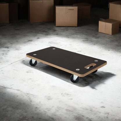 Well Home Carro De Transporte De Formato Rectangular Con Placa Antideslizante En Mdf 58x29x9,5cm