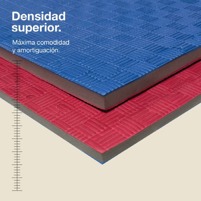 Tatami Puzzle 2,5cm 100x100cm – Alta Densidad Azul/rojo Jowy_1