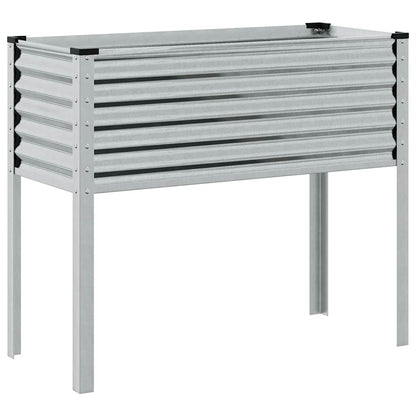 Jardinera De Jardín 100x45x90 Cm De Acero Galvanizado_5