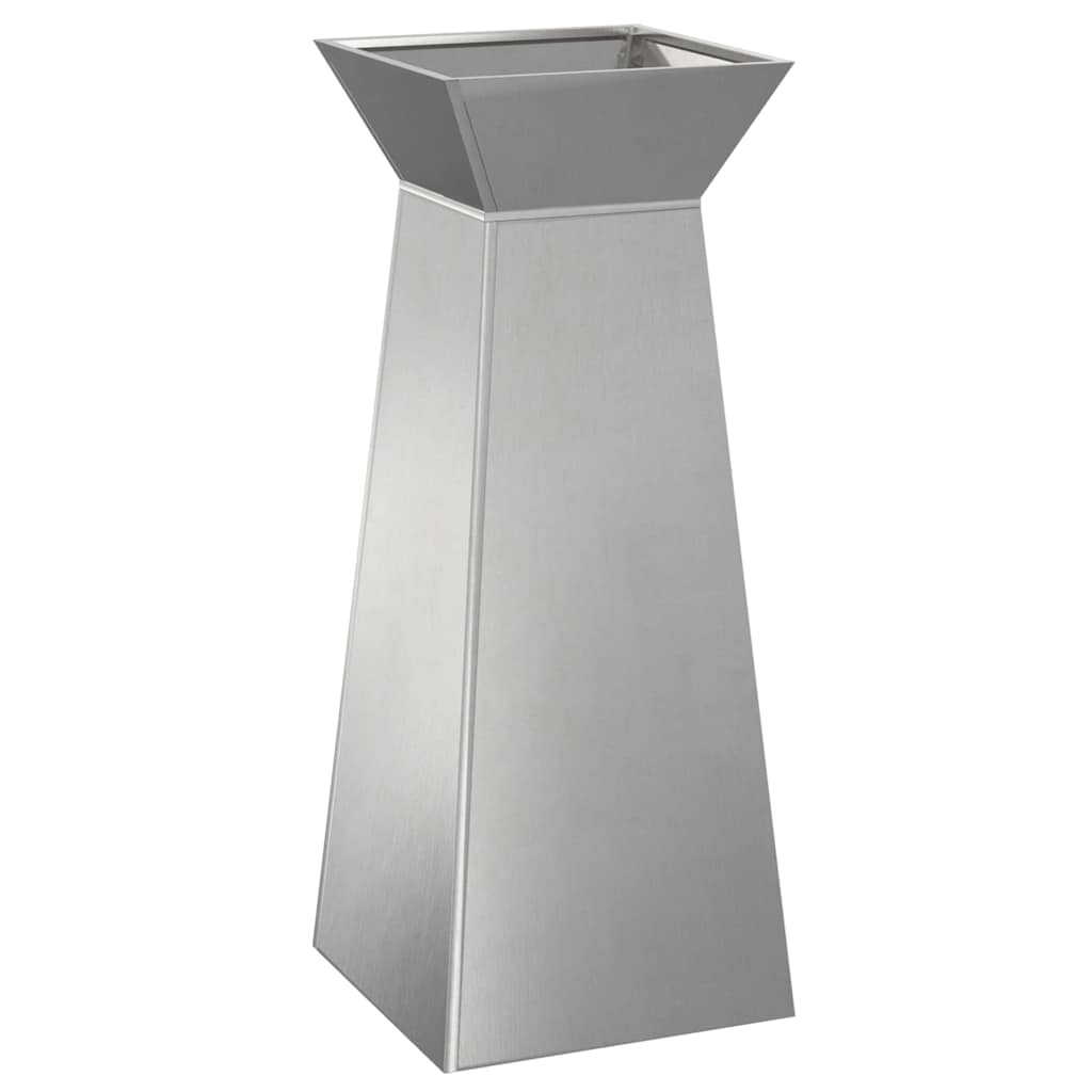 Maceta Pilar 2 Pcs Plateado 40 X 40 X 100 Cm_4