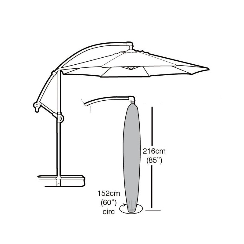 Funda Cantilever Sombrilla Circular Easy-cover