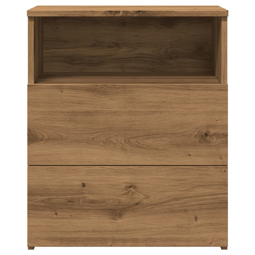 Mesitas Noche 2 Uds Madera Ingeniería Roble Artisan 50x32x60 Cm_3