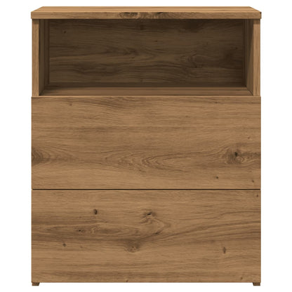 Mesita De Noche Madera De Ingeniería Roble Artisan 50x32x60 Cm_3