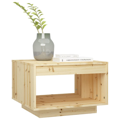 Mesa De Centro De Madera Maciza De Abeto 50x50x33,5 Cm_1