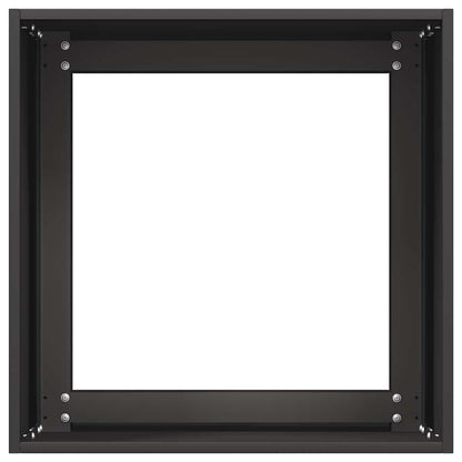 Jardinera De Acero Laminado En Frío Negro 40x40x40 Cm_4