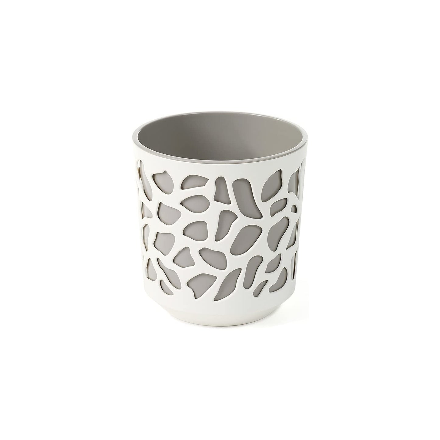 Maceta Duet 250 Crema Y Taupe_0