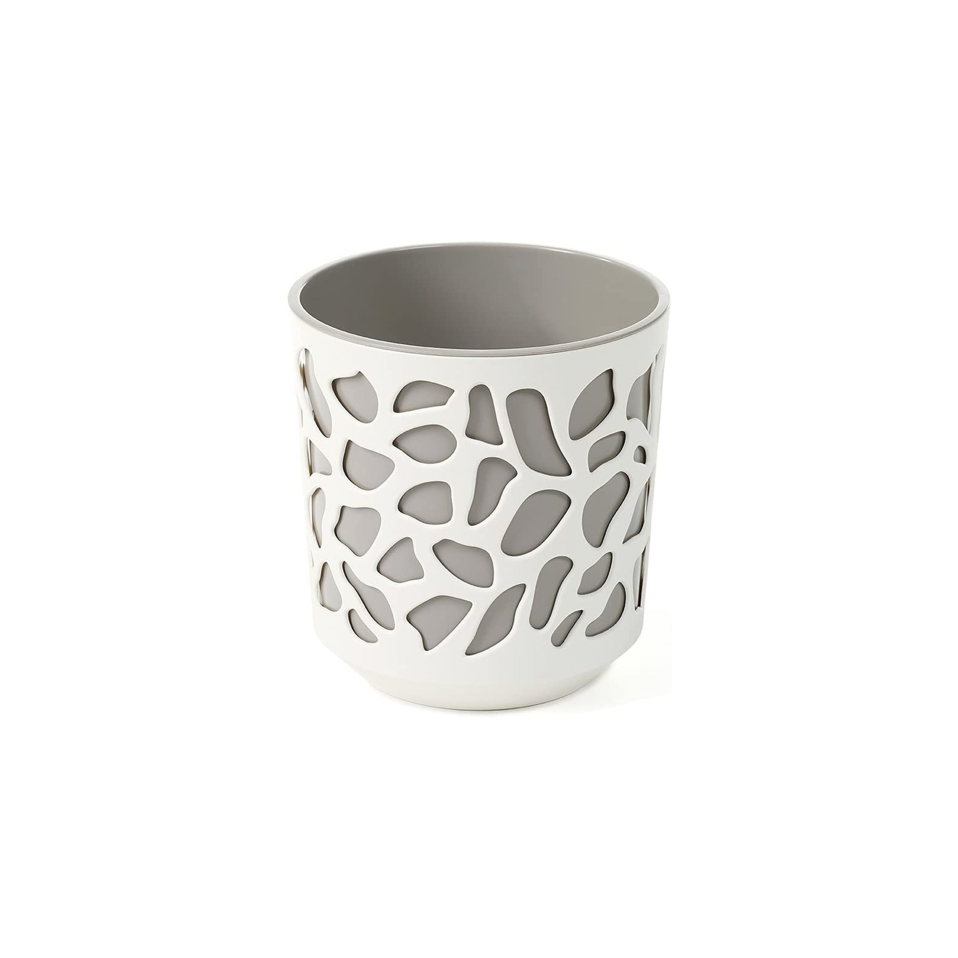 Maceta Duet 250 Crema Y Taupe_0
