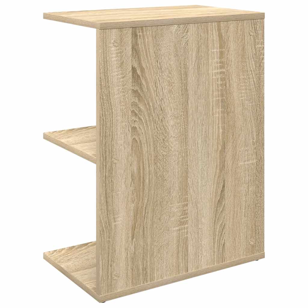Mesita De Noche Madera De Ingeniería Roble Sonoma 46,5x29x61 Cm_4