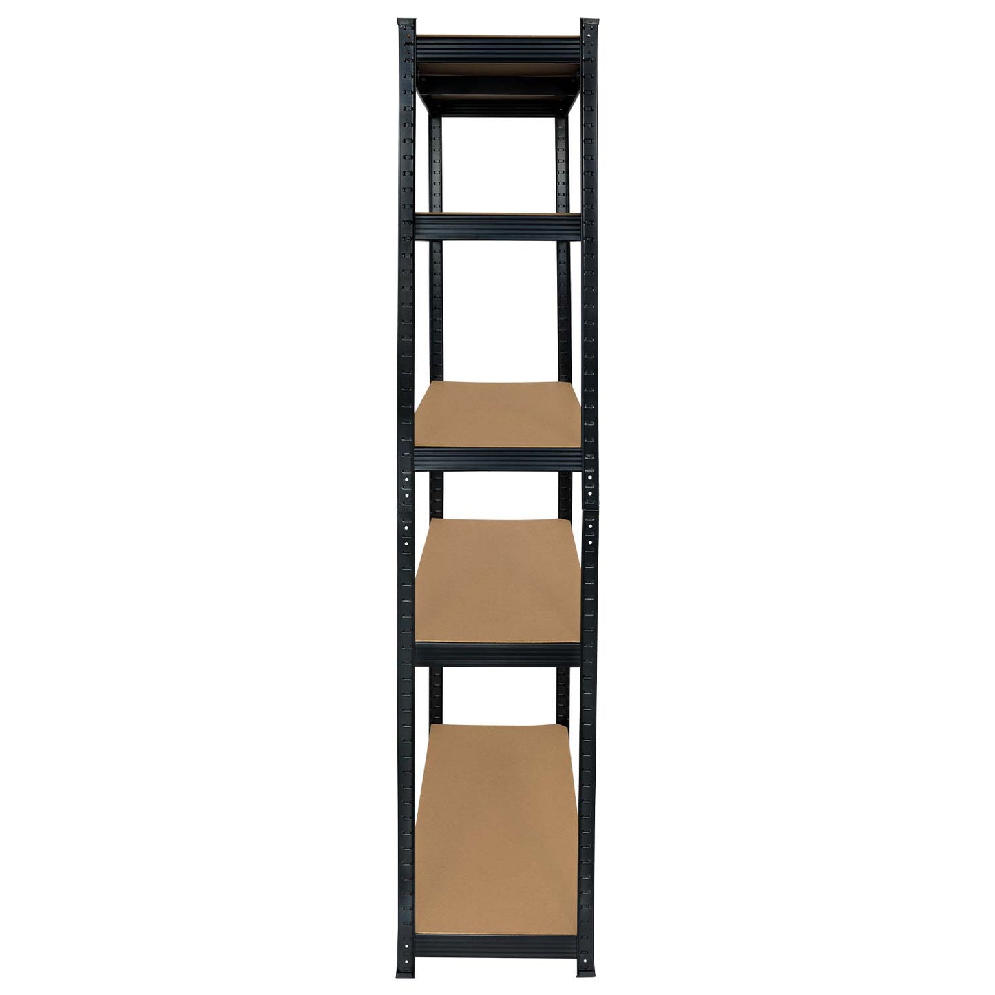 Pack 2 Estanterías Modulares Negras Con 5 Baldas Ajustables 180x90x40cm_1