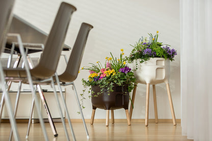 Jardinera Elevada Urbalive Low Verde Claro Marrón.