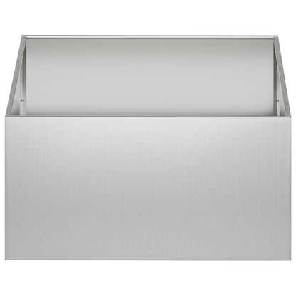 Macetero De Jardín Plateado 60 X 60 X 40 Cm Acero Galvanizado_2