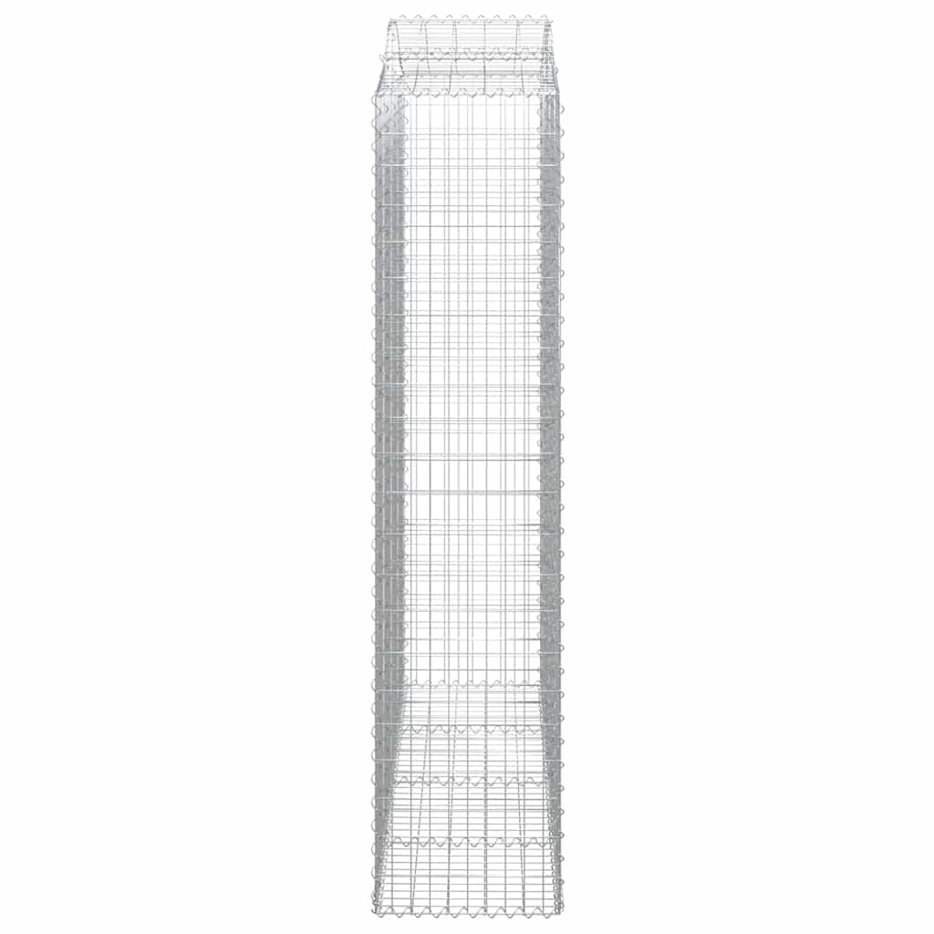 Cestas De Gaviones 7 Uds Forma De Arco Hierro 200x50x220/240 Cm_4