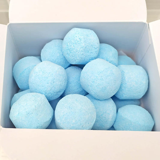 Caja 50 Mini Bombas Efervescentes Para Manicura Y Pedicura - Ablandan Durezas, Uñas Y Cutículas - Aroma Talco_0