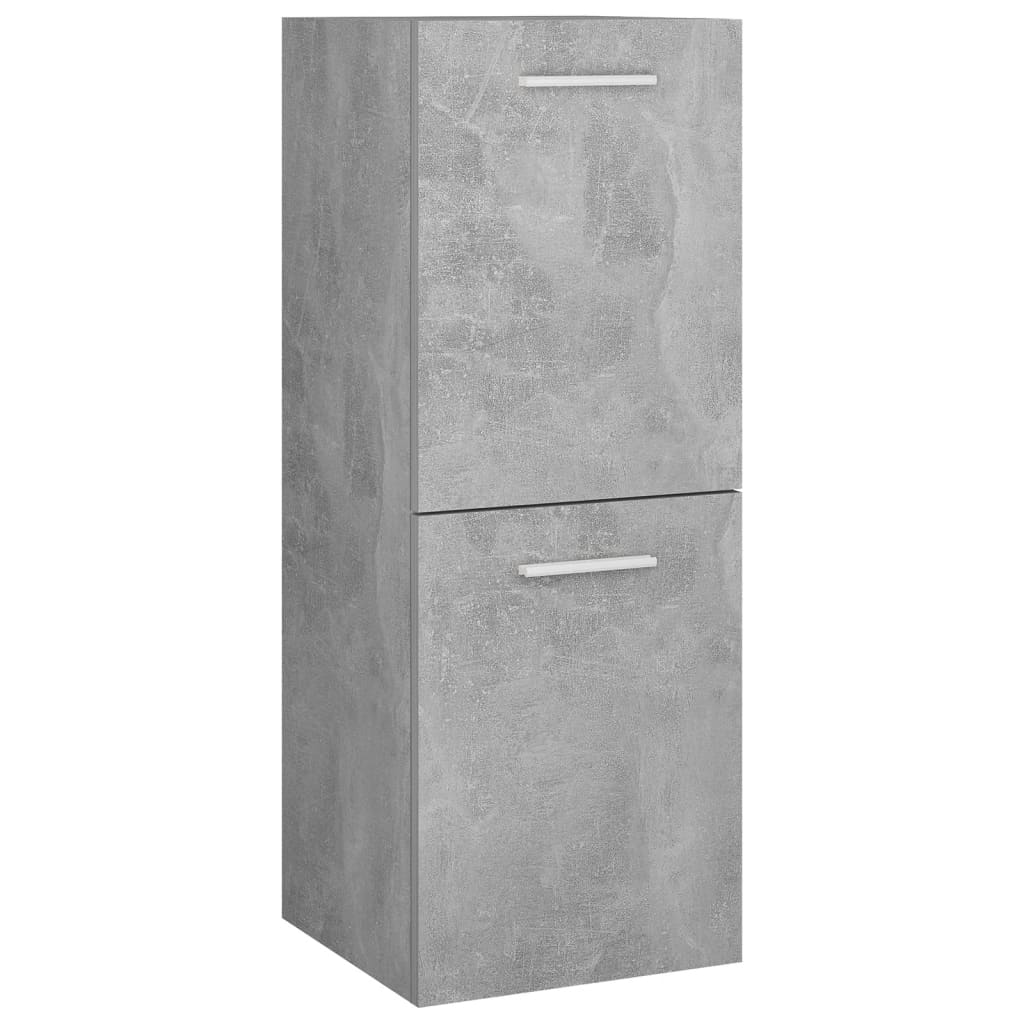 Juego De Muebles De Baño Madera De Ingeniería Gris Hormigón / Vetonek_3
