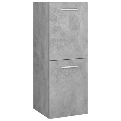 Juego De Muebles De Baño Madera De Ingeniería Gris Hormigón / Vetonek_3