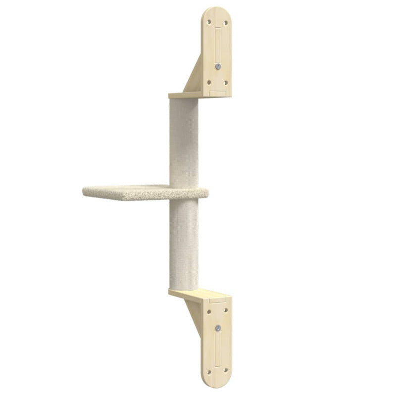 Vidaxl Árbol Rascador Para Gatos De Pared Crema 85,5 Cm_5