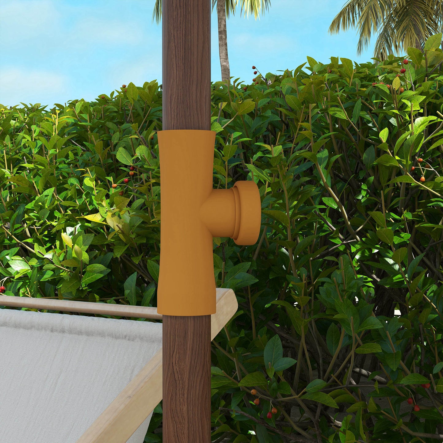 Outsunny Sombrilla De Playa Grande Ø190x210 Cm Con Protección Uv40+ Verde_4
