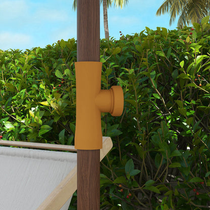 Outsunny Sombrilla De Playa Grande Ø190x210 Cm Con Protección Uv40+ Verde_4