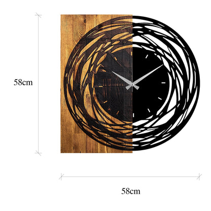 Reloj De Pared Madera Rotaciones