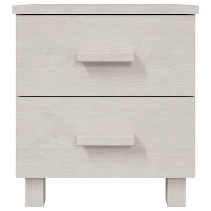 Mesita De Noche Hamar Madera Pino Maciza Blanco 40x35x44,5 Cm_1