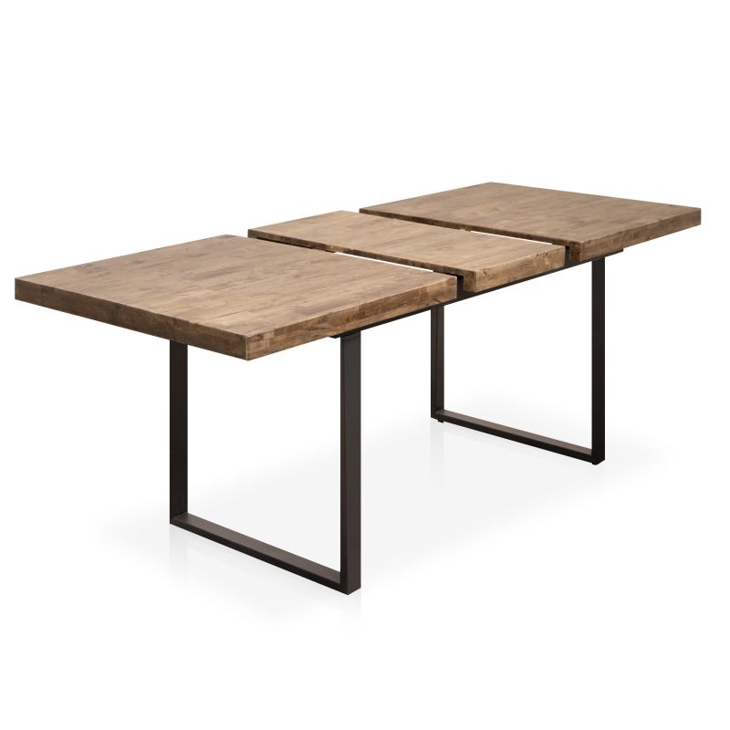 Mesa De Comedor Extensible Natural Madera, Roble, 180 X 76 X 80_3