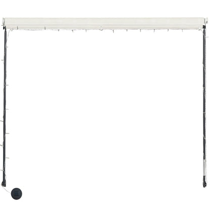 Toldo Retráctil Con Led Color Crema 350x150 Cm_4