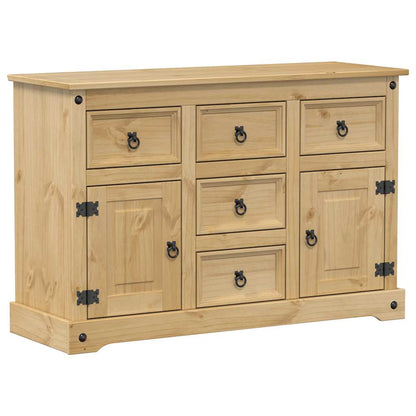 Aparador Corona Madera Maciza De Pino 115x40x76 Cm / Vetonek_5