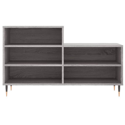 Vidaxl Mueble Zapatero Madera Contrachapada Gris Sonoma 102x36x60 Cm_3
