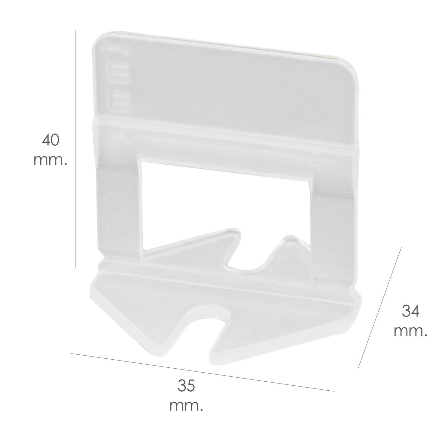 Calzos Nivelar Suelo 1 Mm. (bolsa 100 Unidades)