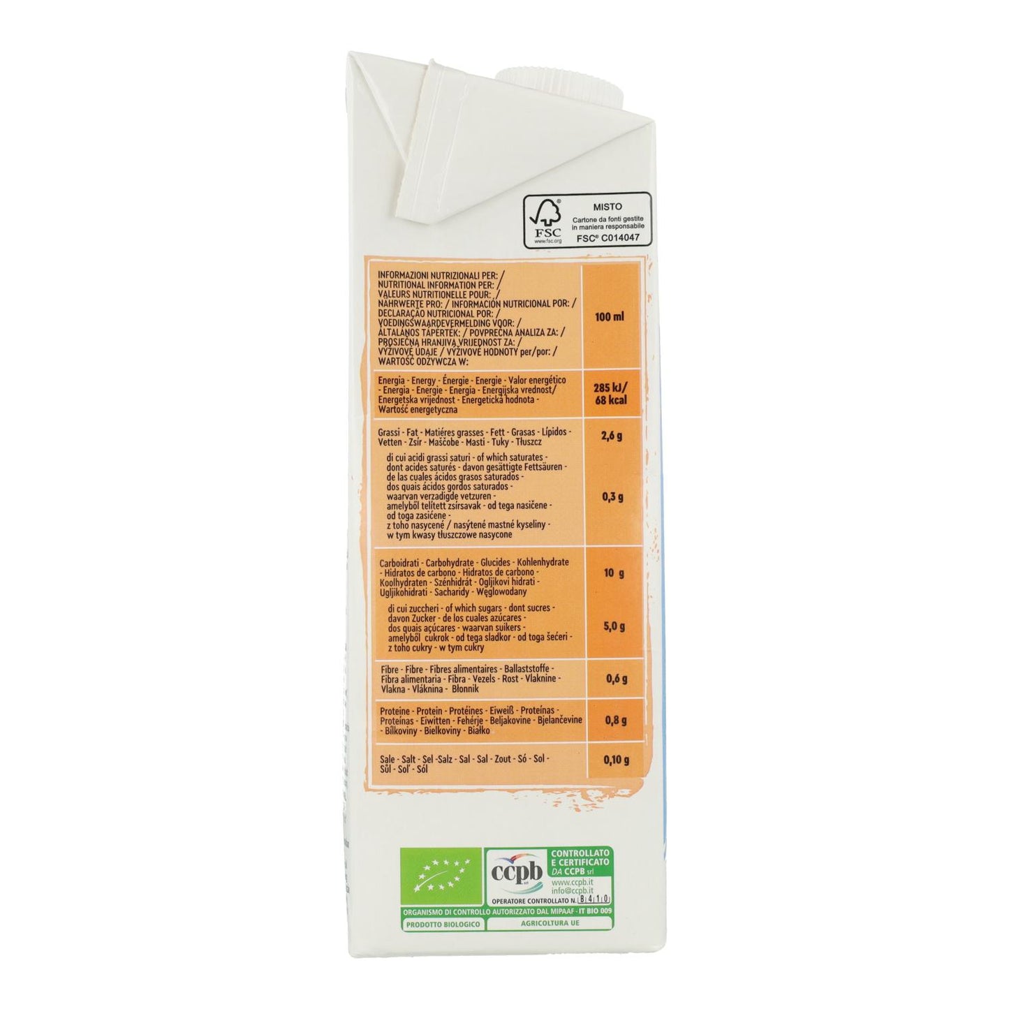 Bebida de Arroz y Avellana Vitariz 1 L