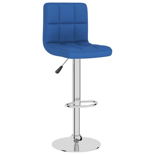 Taburete De Cocina De Tela Azul_0