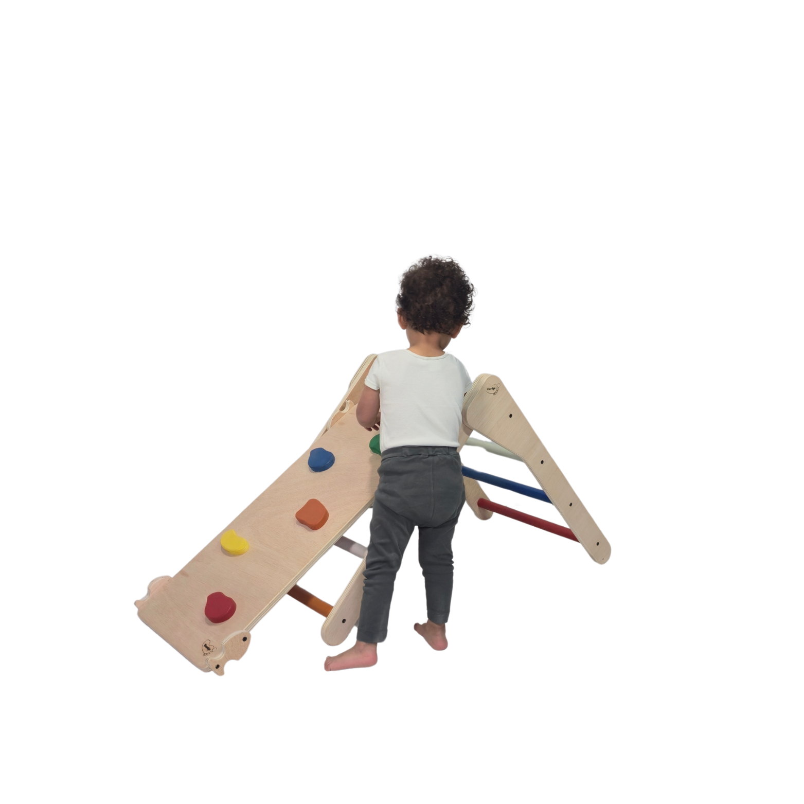 Triángulo Pikler + Rampa De Presas. Color_0