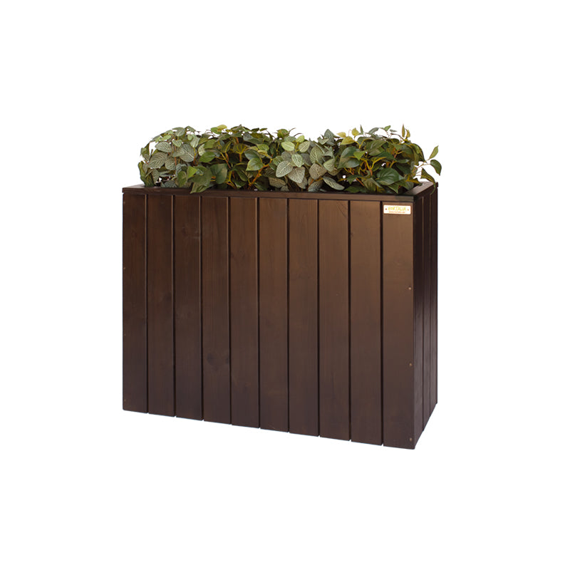 Jardinera Alta De Madera Autoportante 100x34,5x80 Cm Trendy Brown Hortalia_1