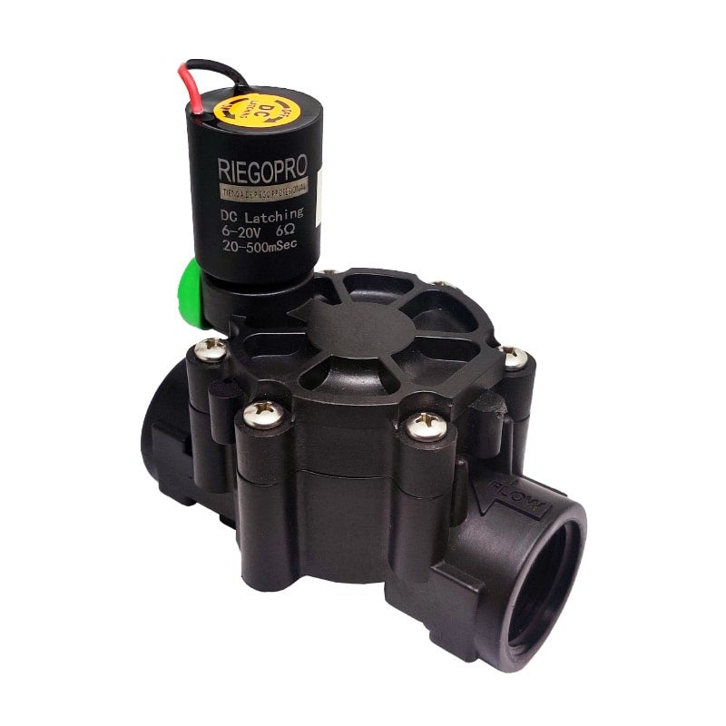 Electroválvula Riegopro Rp-100 1 9v D.c. Con Apertura Y Cierre Manual - Automático_0