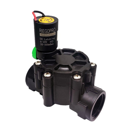 Electroválvula Riegopro Rp-100 1 9v D.c. Con Apertura Y Cierre Manual - Automático