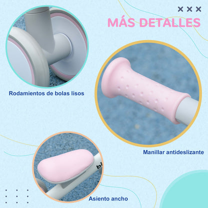 Aiyaplay Bicicleta Sin Pedales Para Niños De 12-36 Meses 56x27x39 Cm Rosa_4